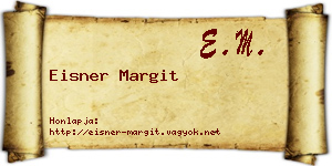 Eisner Margit névjegykártya